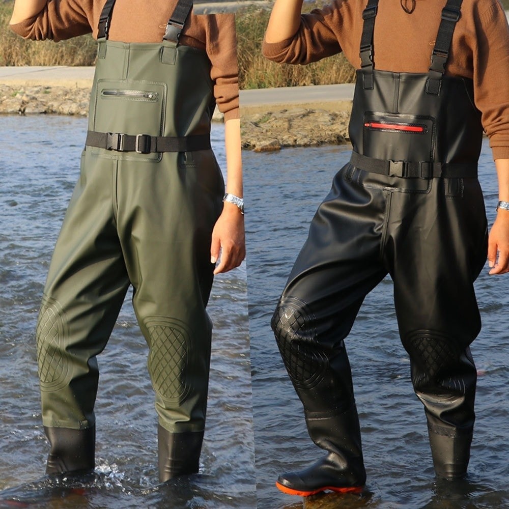 Fishing Pants Waterproof - Macacão de Pesca em PVC Durável,