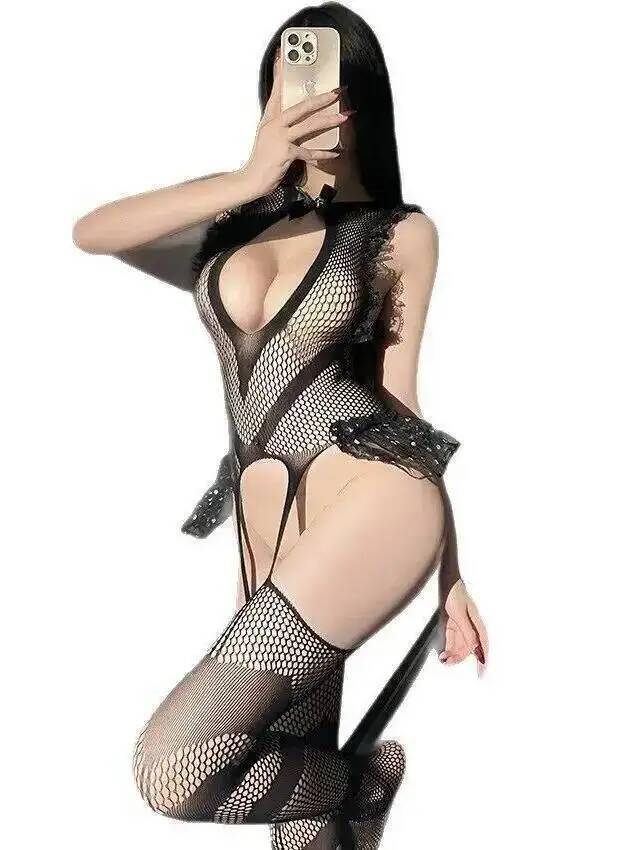 Bodystocking Sexy com Renda e  - Fishing Socks avaliação e preço