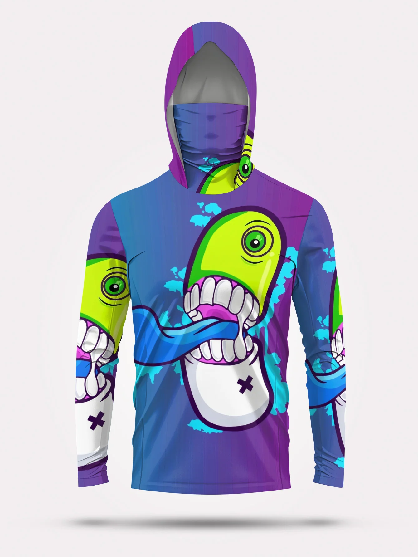 Camisola com capuz para pesca, - Fishing Mask Sun Protection avaliação e preço