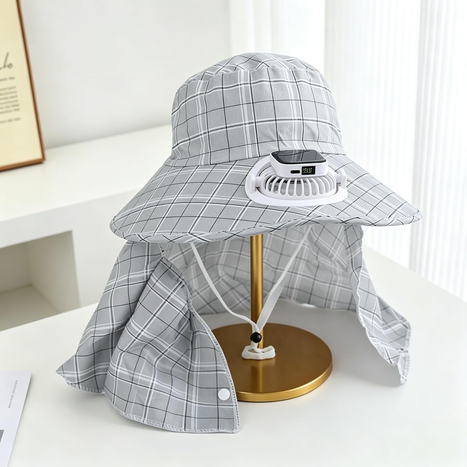 1PC Chapéu com Ventilador Sola - Fishing Hat avaliação e preço