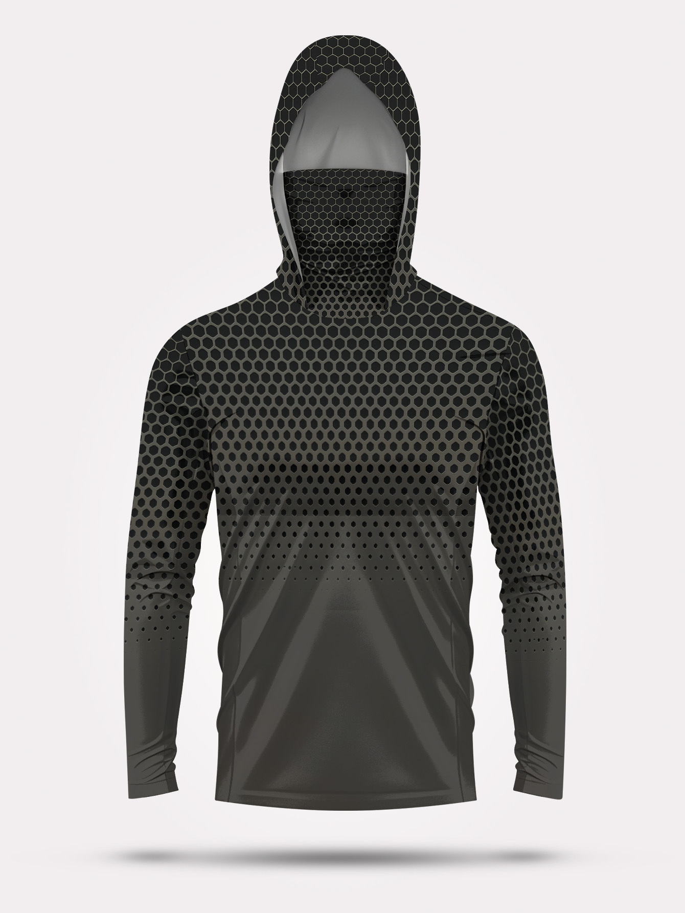 Camisa de Pesca Masculina de V - Fishing Mask Sun Protection avaliação e preço