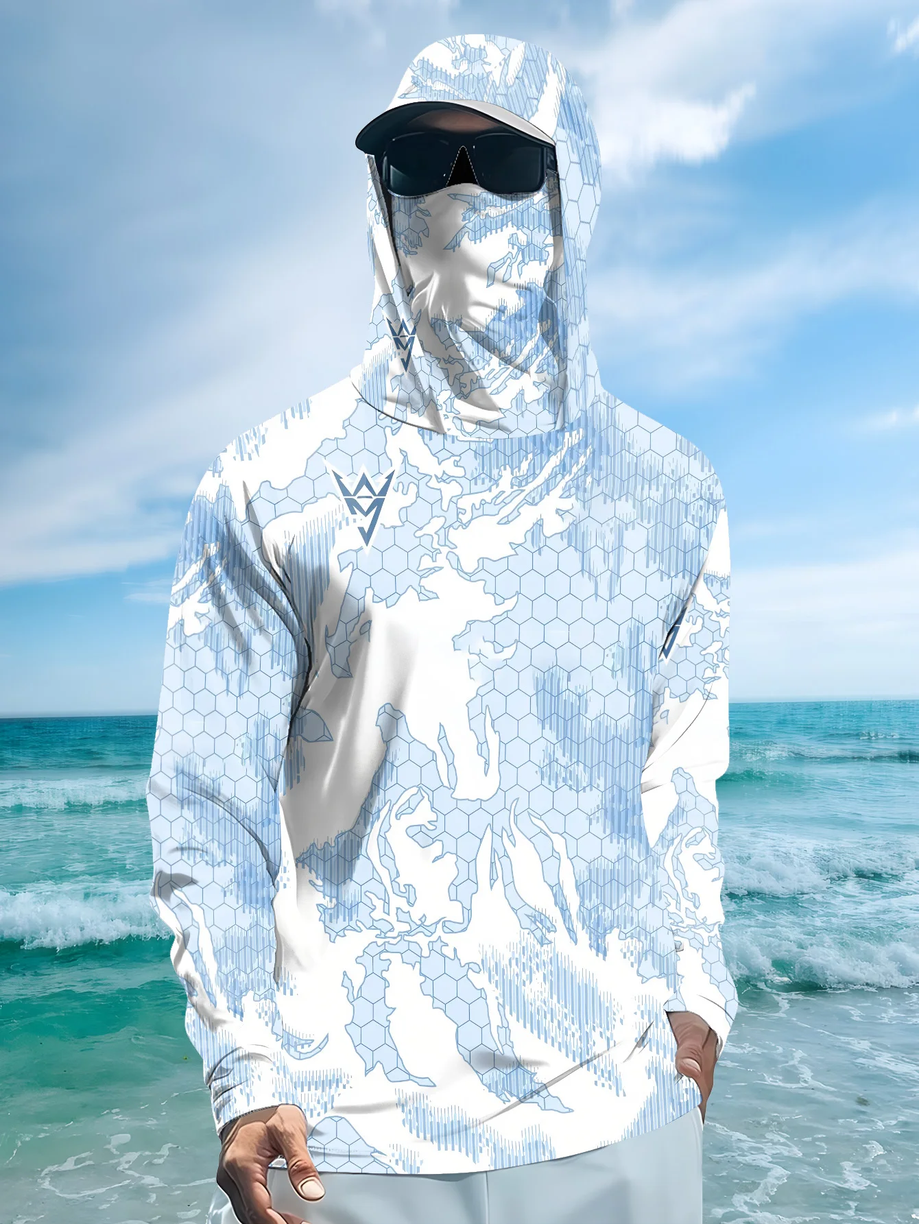 Novo Modelo 2026 de Camisa de  - Fishing Shirt Uv Protection avaliação e preço