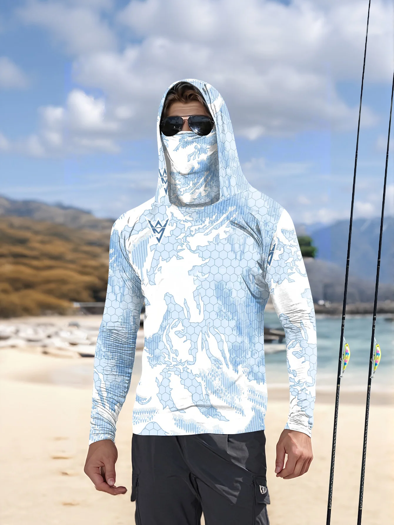 Novo Modelo 2026 de Camisa de  - Fishing Shirt Uv Protection avaliação e preço