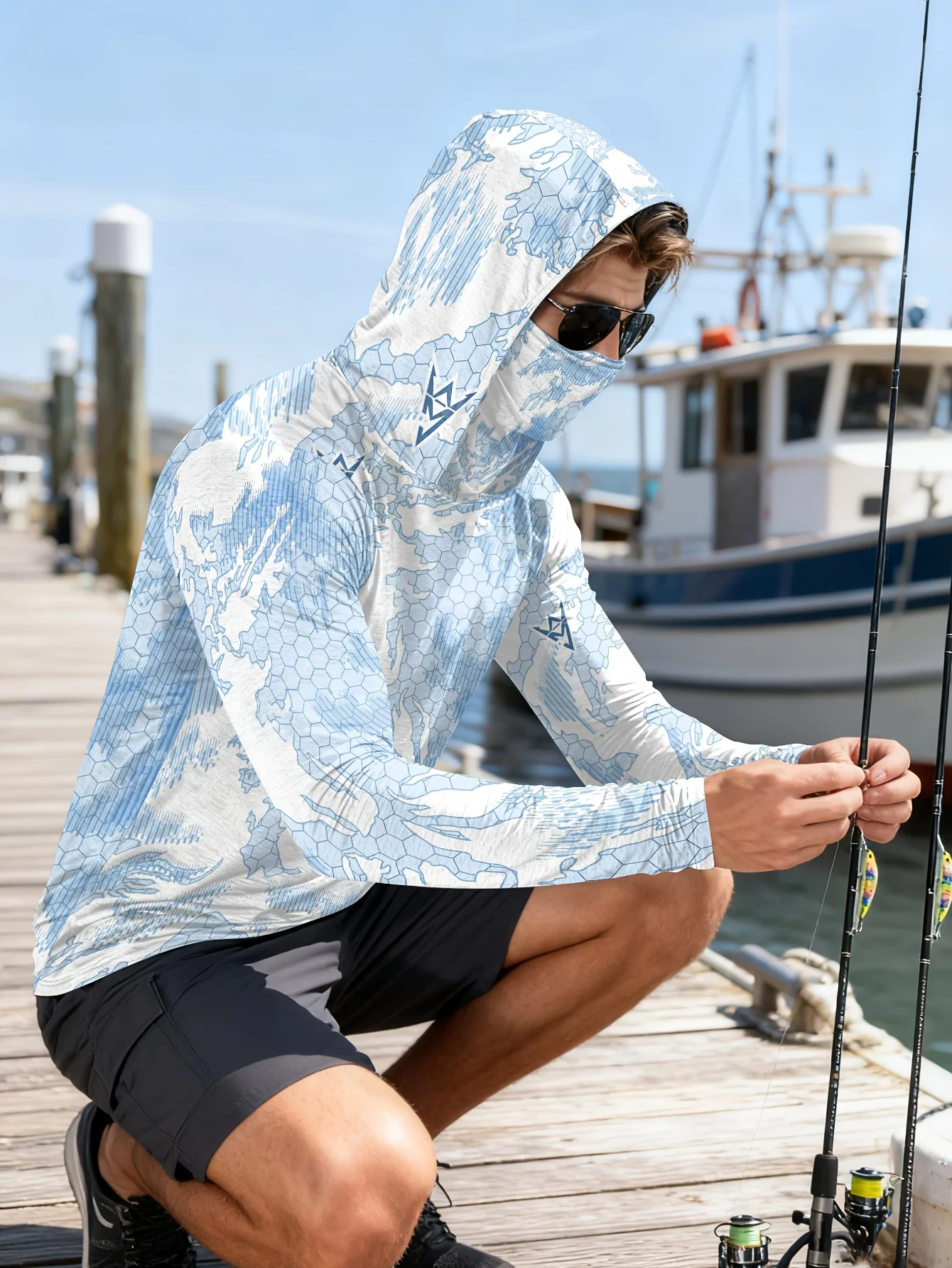 Novo Modelo 2026 de Camisa de  - Fishing Shirt Uv Protection avaliação e preço