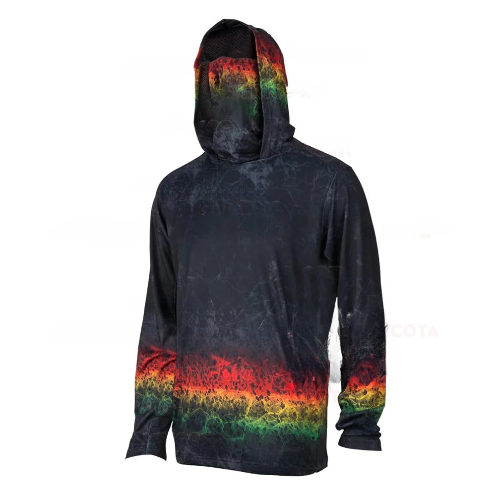 Camisa de Pesca com Capuz para - Fishing Mask Sun Protection avaliação e preço
