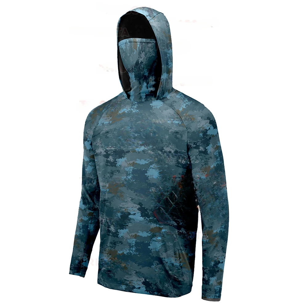 Camisa de Pesca com Capuz para - Fishing Mask Sun Protection avaliação e preço