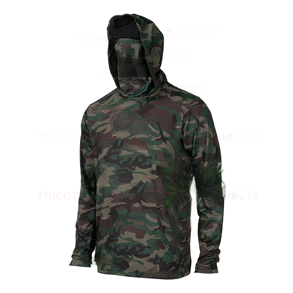Camisa de Pesca com Capuz para - Fishing Mask Sun Protection avaliação e preço